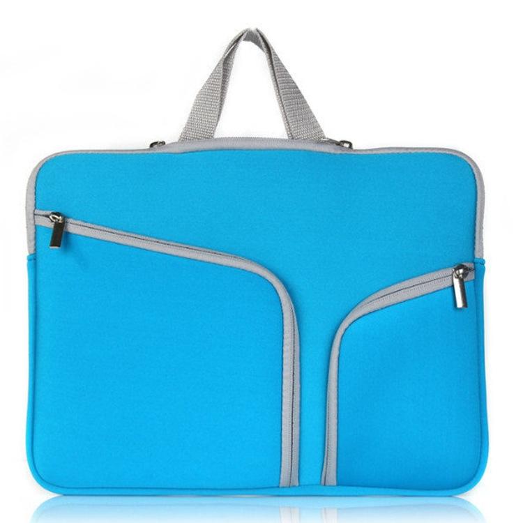 17 Inch Multi Pocket Laptop Liner Bag For Diving Material Computer Black Blue