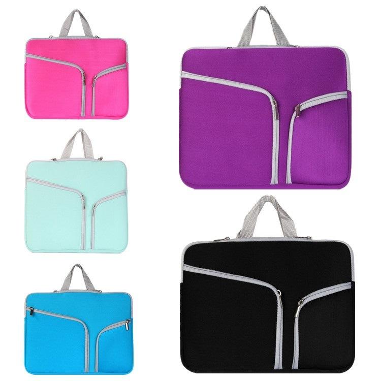 17 Inch Multi Pocket Laptop Liner Bag For Diving Material Computer Black Blue