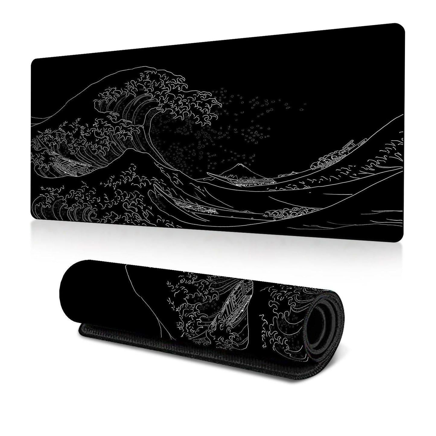 Non Slip Gaming Mouse Pad Big Wave Design - No.1 400X900x2mm