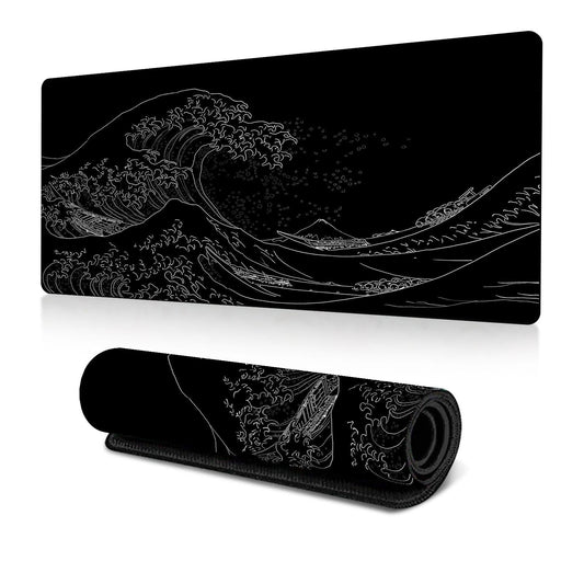 Non Slip Gaming Mouse Pad Big Wave Design - No.1 400X900x2mm