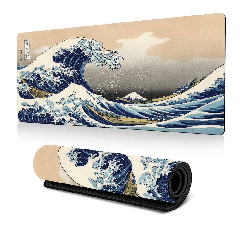 Non Slip Gaming Mouse Pad Big Wave Design - No.24 400X900x2mm