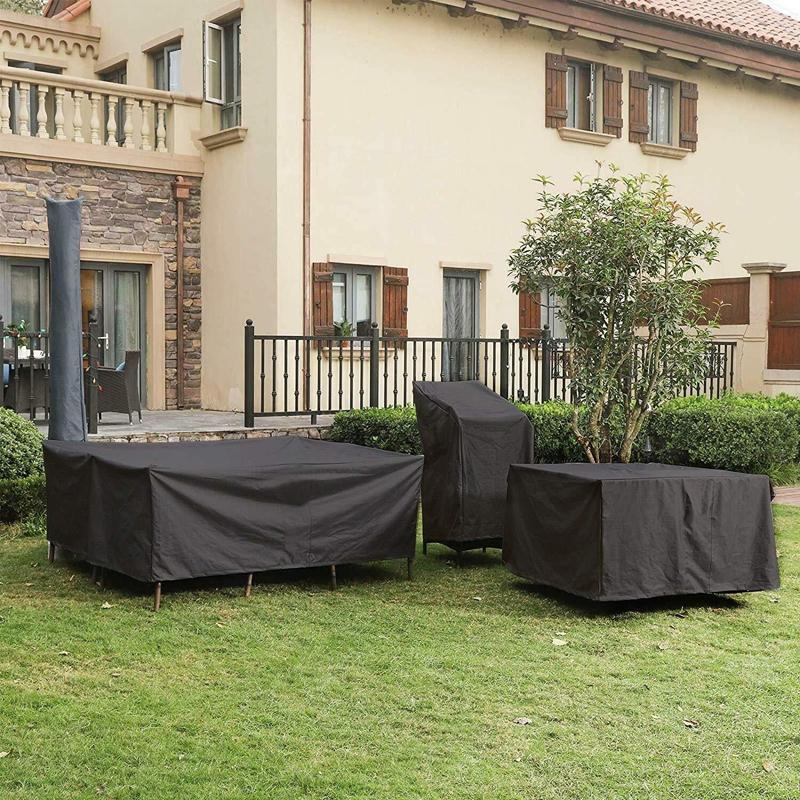 Waterproof Outdoor Furniture Cover For Table And Chairs 130X130x75cm