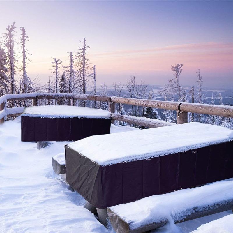 Waterproof Outdoor Furniture Cover For Table And Chairs 130X130x75cm