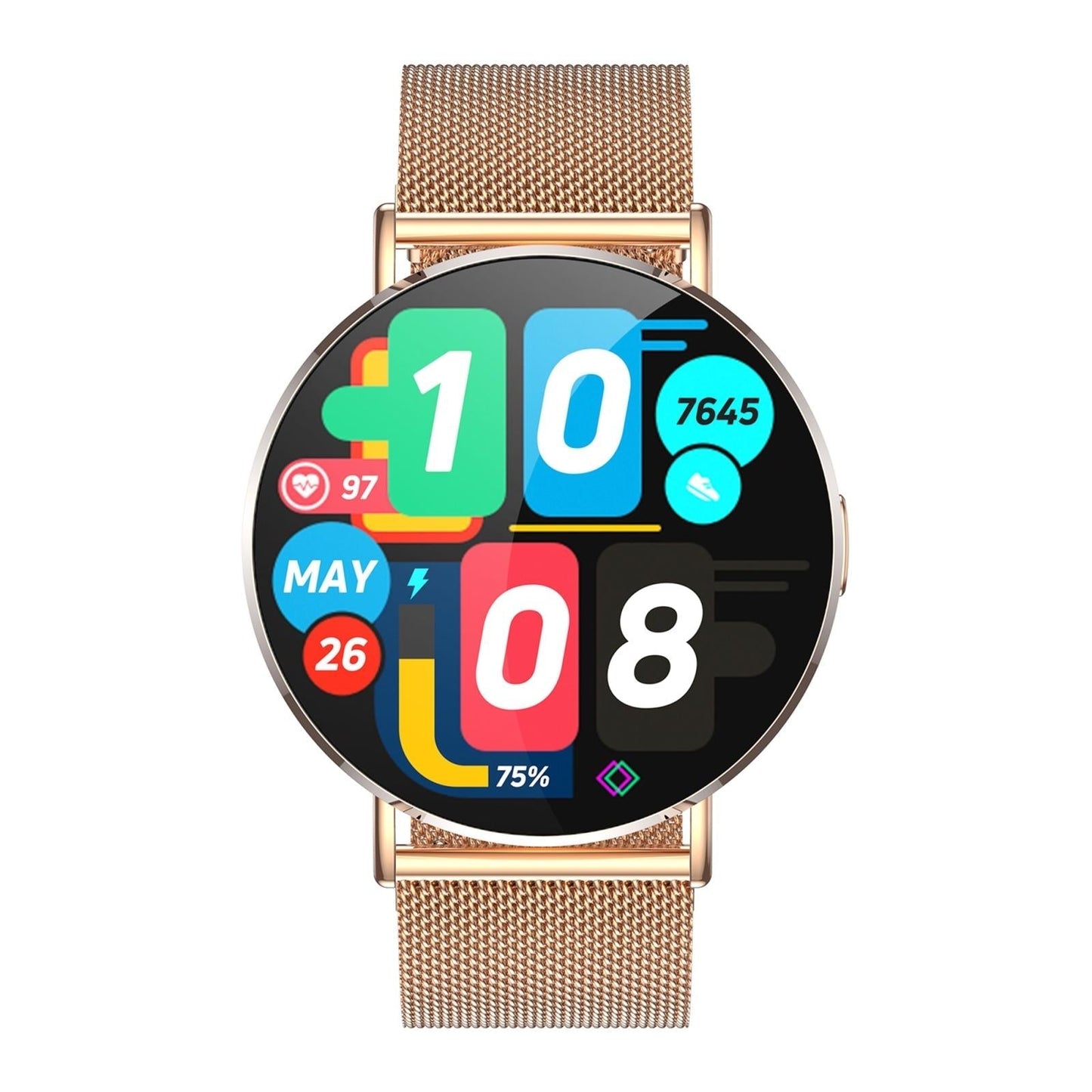 1.32 Inch Colour Screen Smart Watch With Bluetooth Call & Health Monitoring Silver