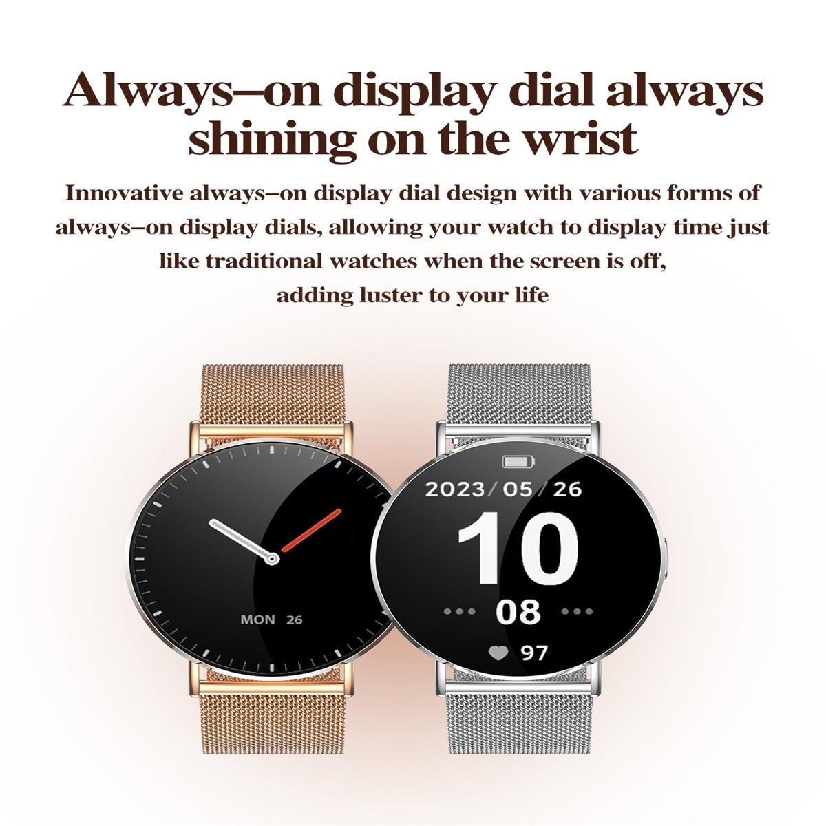 1.32 Inch Colour Screen Smart Watch With Bluetooth Call & Health Monitoring Silver