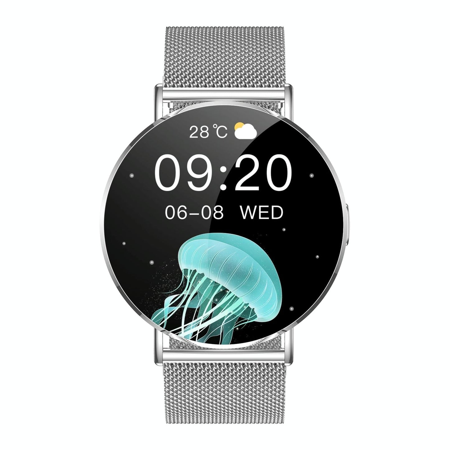 1.32 Inch Colour Screen Smart Watch With Bluetooth Call & Health Monitoring Silver