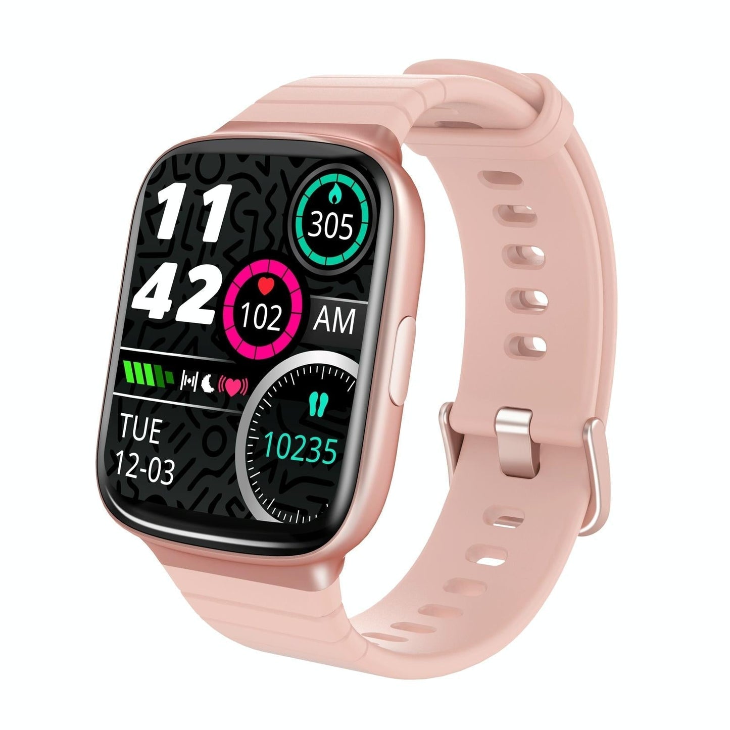 1.69 Inch Ips Screen 5Atm Waterproof Sport Smart Watch Support Sleep Monitoring / Heart Rate Mode Incoming Call & Inform