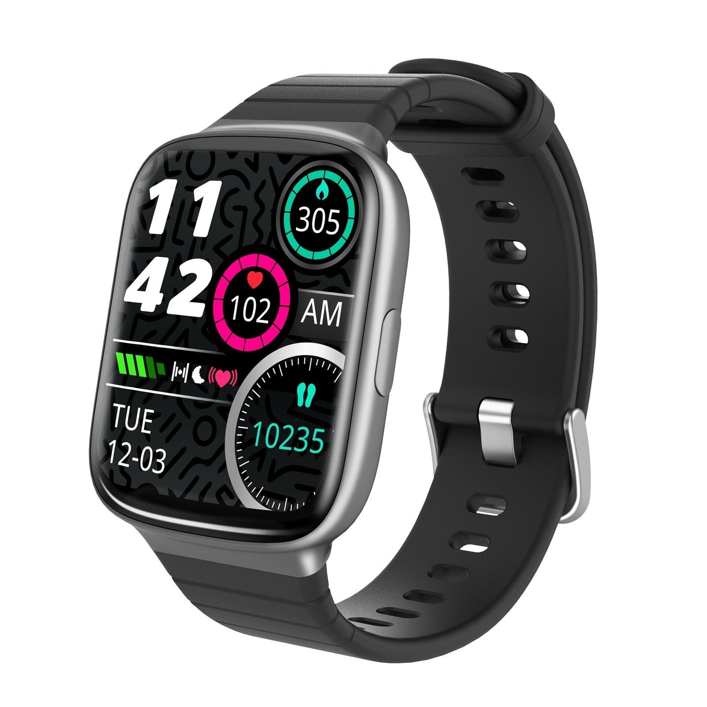 1.69 Inch Ips Screen 5Atm Waterproof Sport Smart Watch Support Sleep Monitoring / Heart Rate Mode Incoming Call & Inform