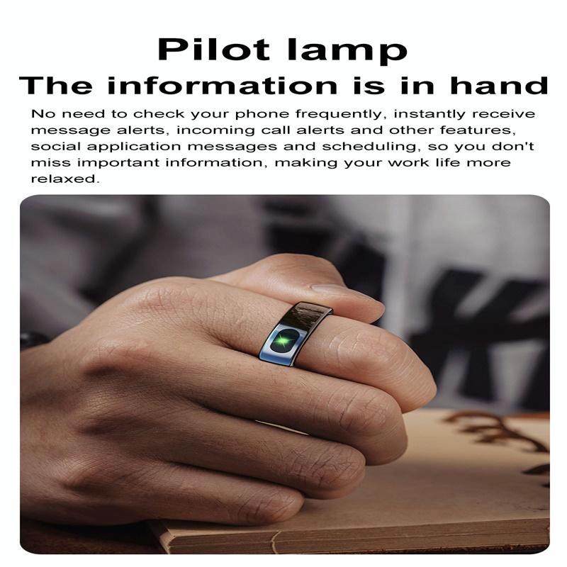 Smart Ring Heart Rate Blood Oxygen Sleep Sports Size 12 Gold