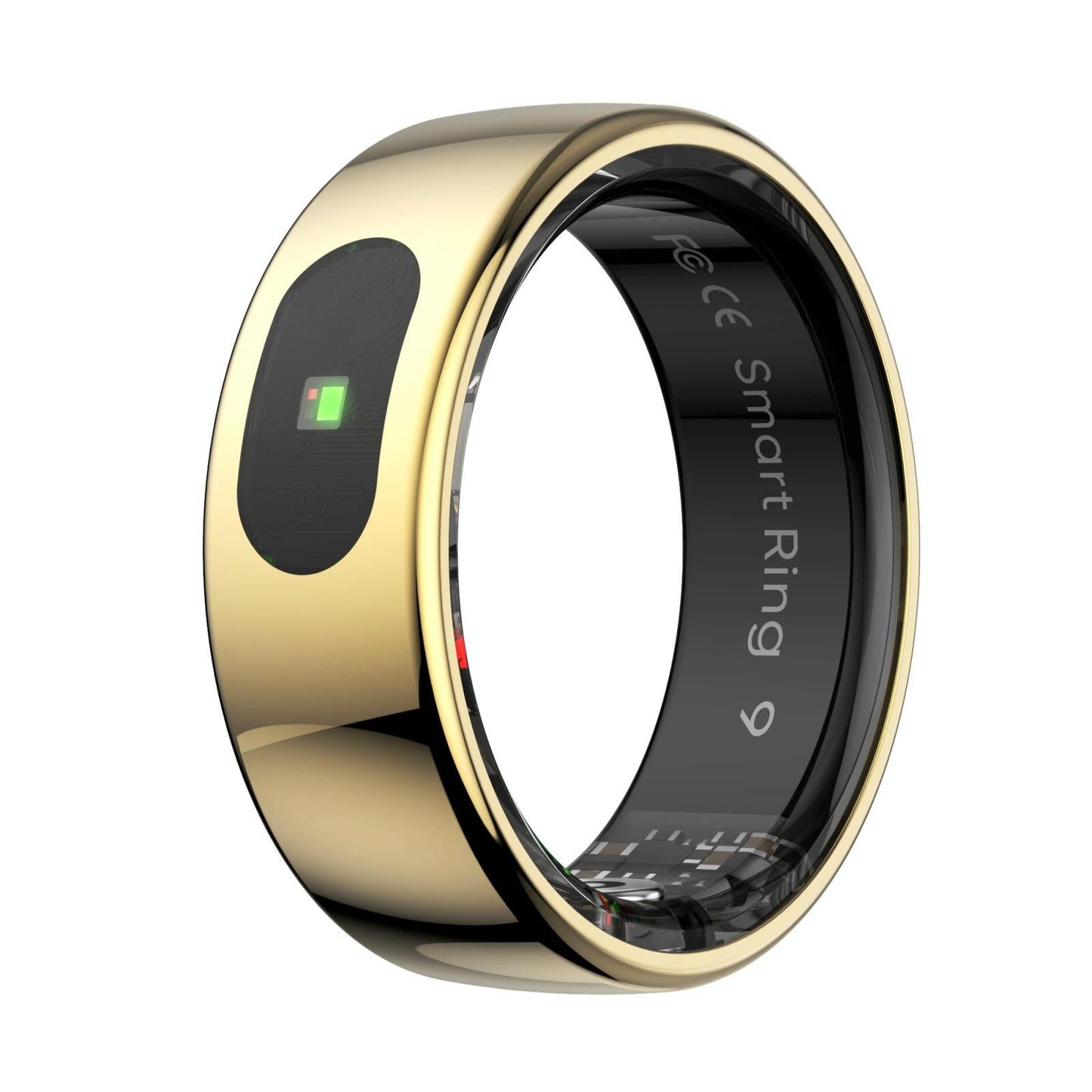 Smart Ring Heart Rate Blood Oxygen Sleep Sports Size 12 Gold