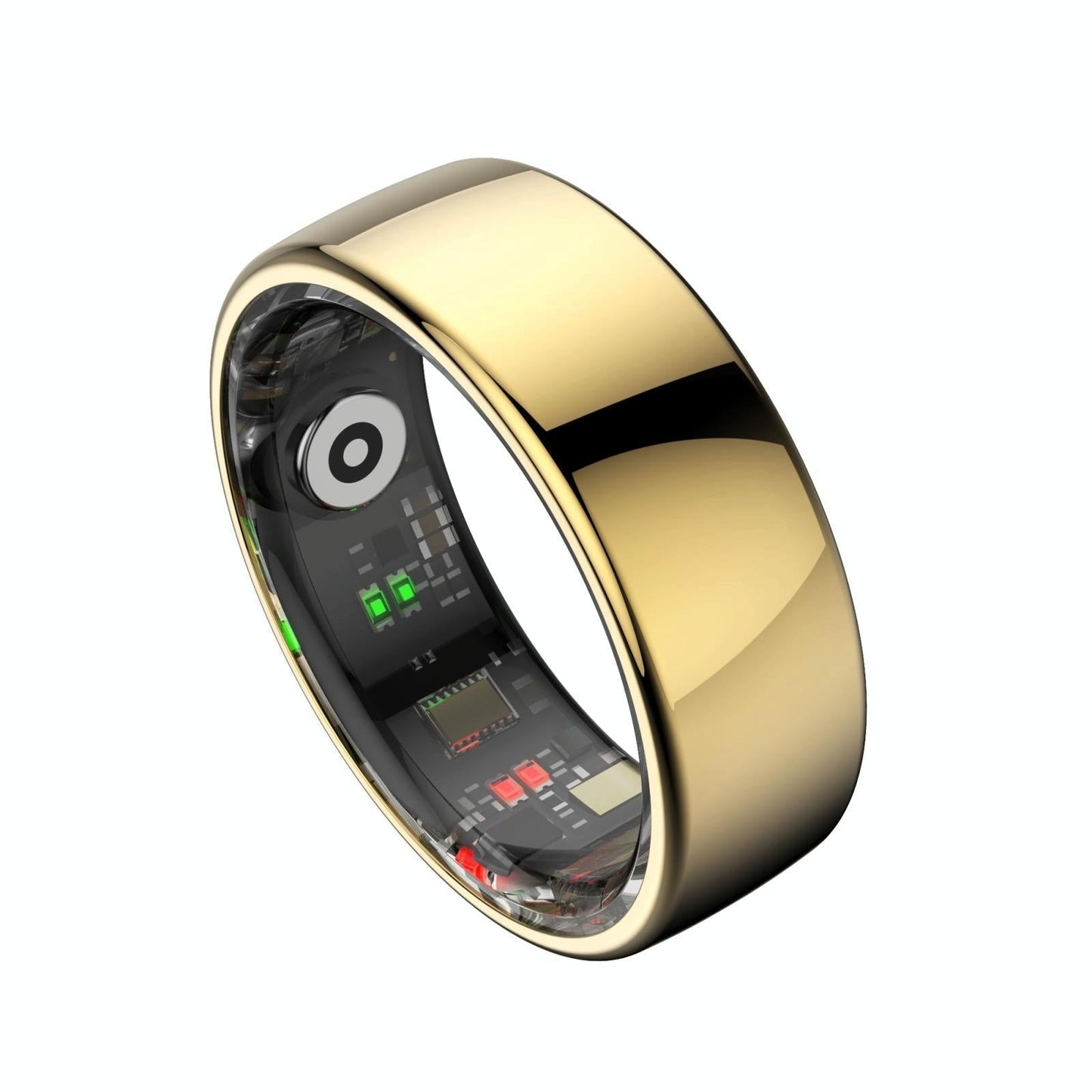Smart Ring Heart Rate Blood Oxygen Sleep Sports Size 12 Gold