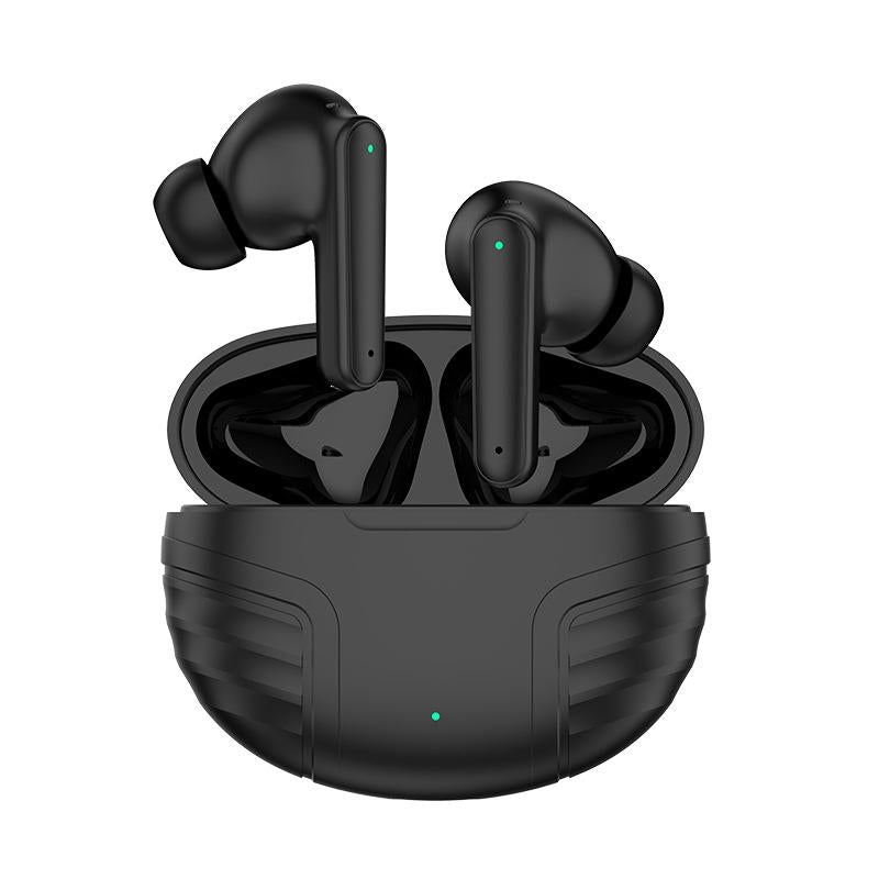 Wireless Noise Cancelling Earbuds With Charging Case Black