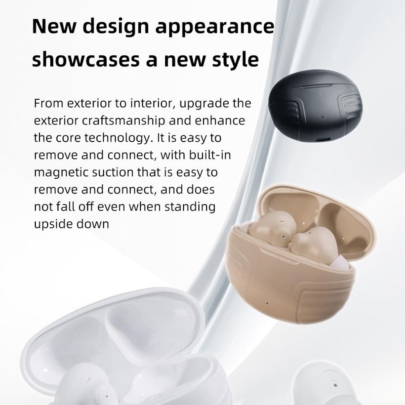 Wireless Noise Cancelling Earbuds With Charging Case Black