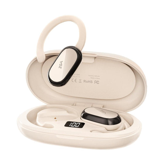 Wireless Bluetooth Earphones With Led Display Zga Gs08 White