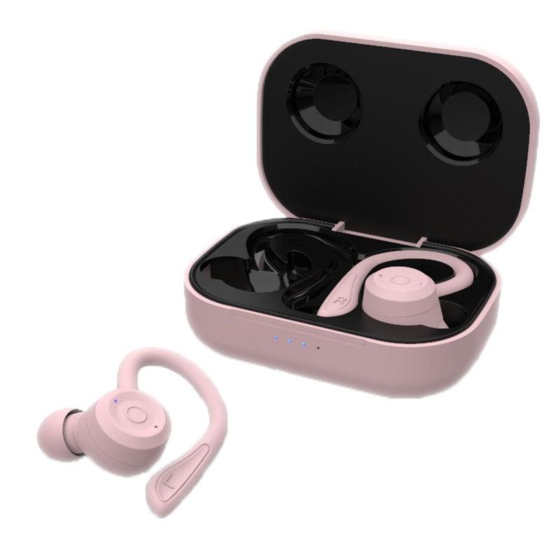Waterproof T20 Tws Bluetooth Earphones With Charging Box And Noise Cancelling Hooks