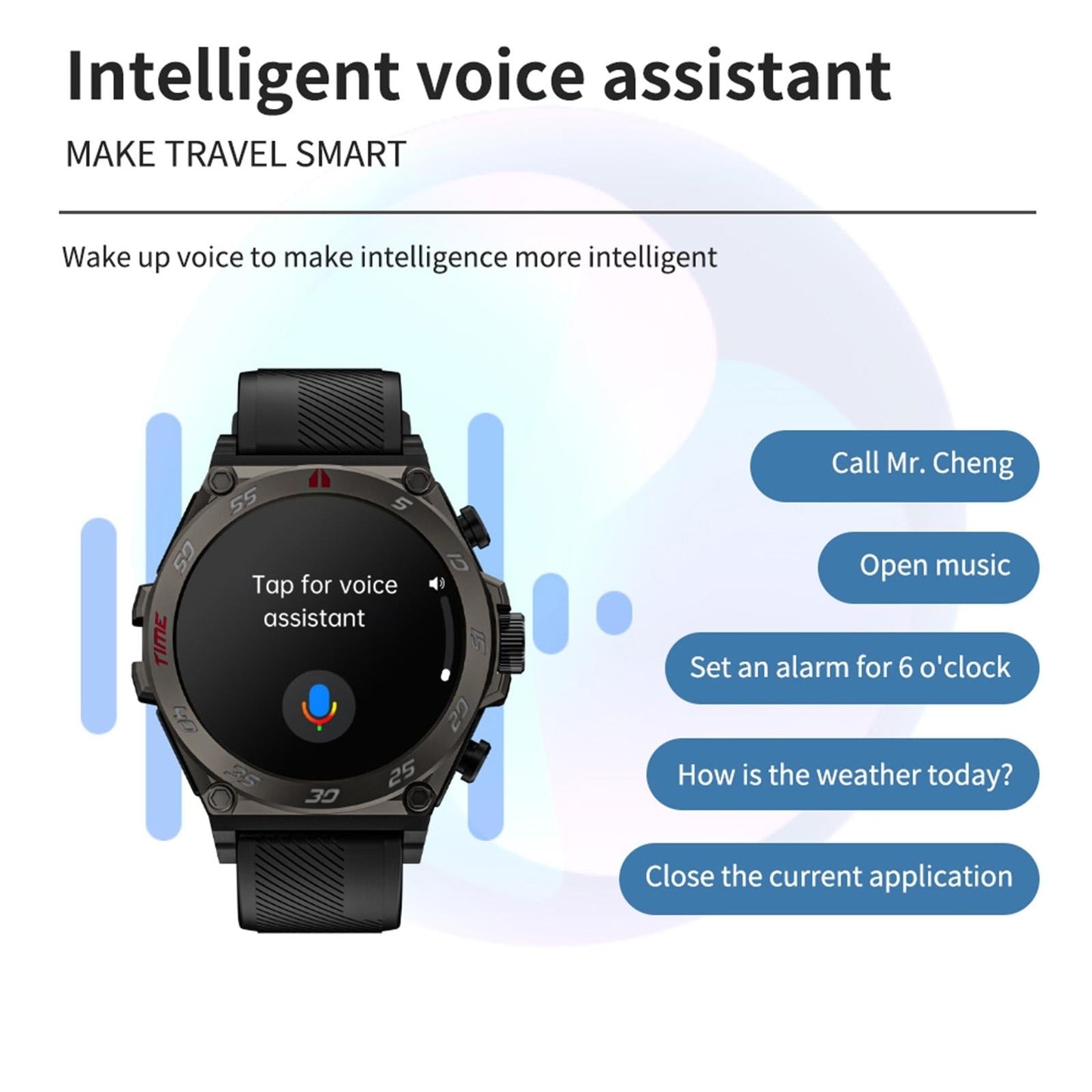 1.53 Inch Ip67 Bt5.0 Sport Smartwatch With Earbuds Bluetooth Call & Health Monitor