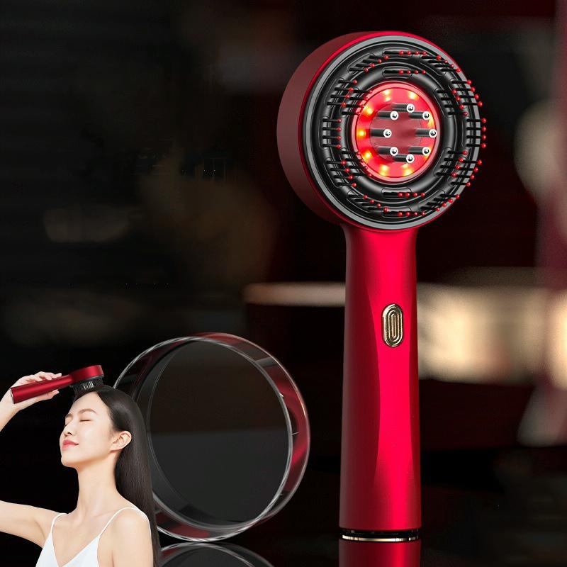 Red Light Scalp Massage Comb For Hair Growth 630Nm Liquid Care Deep Gray