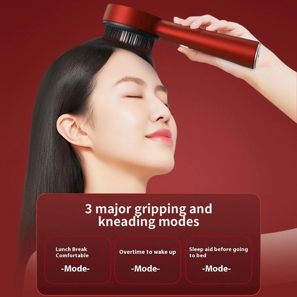 Red Light Scalp Massage Comb For Hair Growth 630Nm Liquid Care Deep Gray