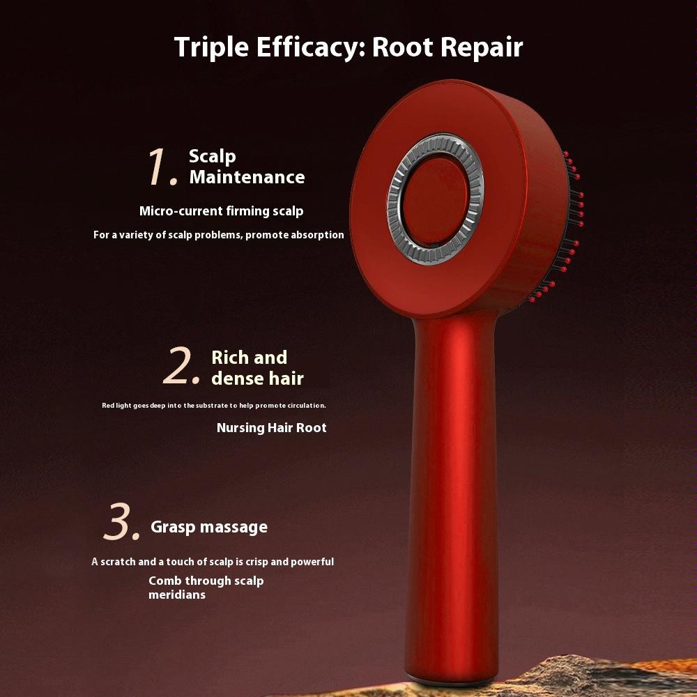 Red Light Scalp Massage Comb For Hair Growth 630Nm Liquid Care Deep Gray