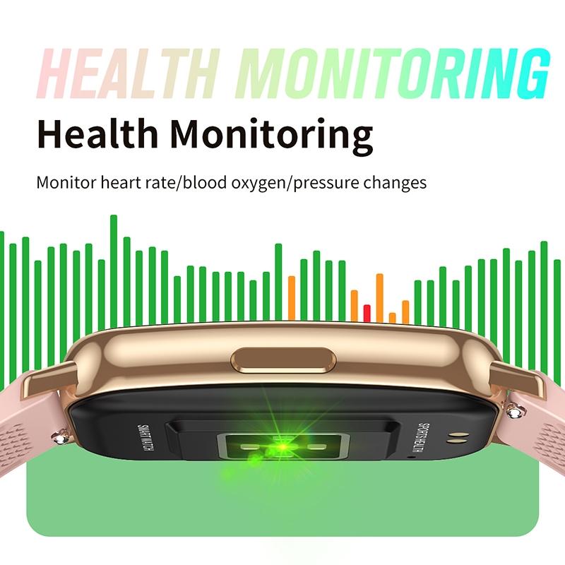 1.47 Inch Waterproof Smart Watch Heart Rate & Blood Pressure Support Pink