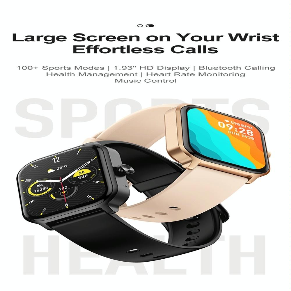1.93 Inch Colour Screen Smart Watch Support Bluetooth Call / Health Monitoring Silver