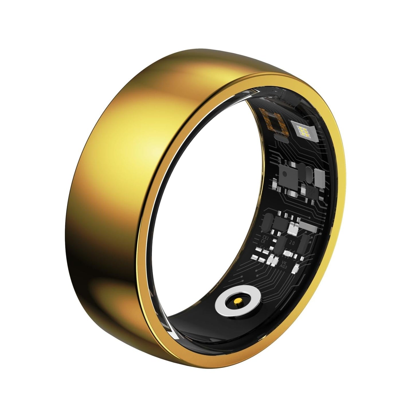 Smart Ring For Health Monitoring And Family Care Size 22 Gold