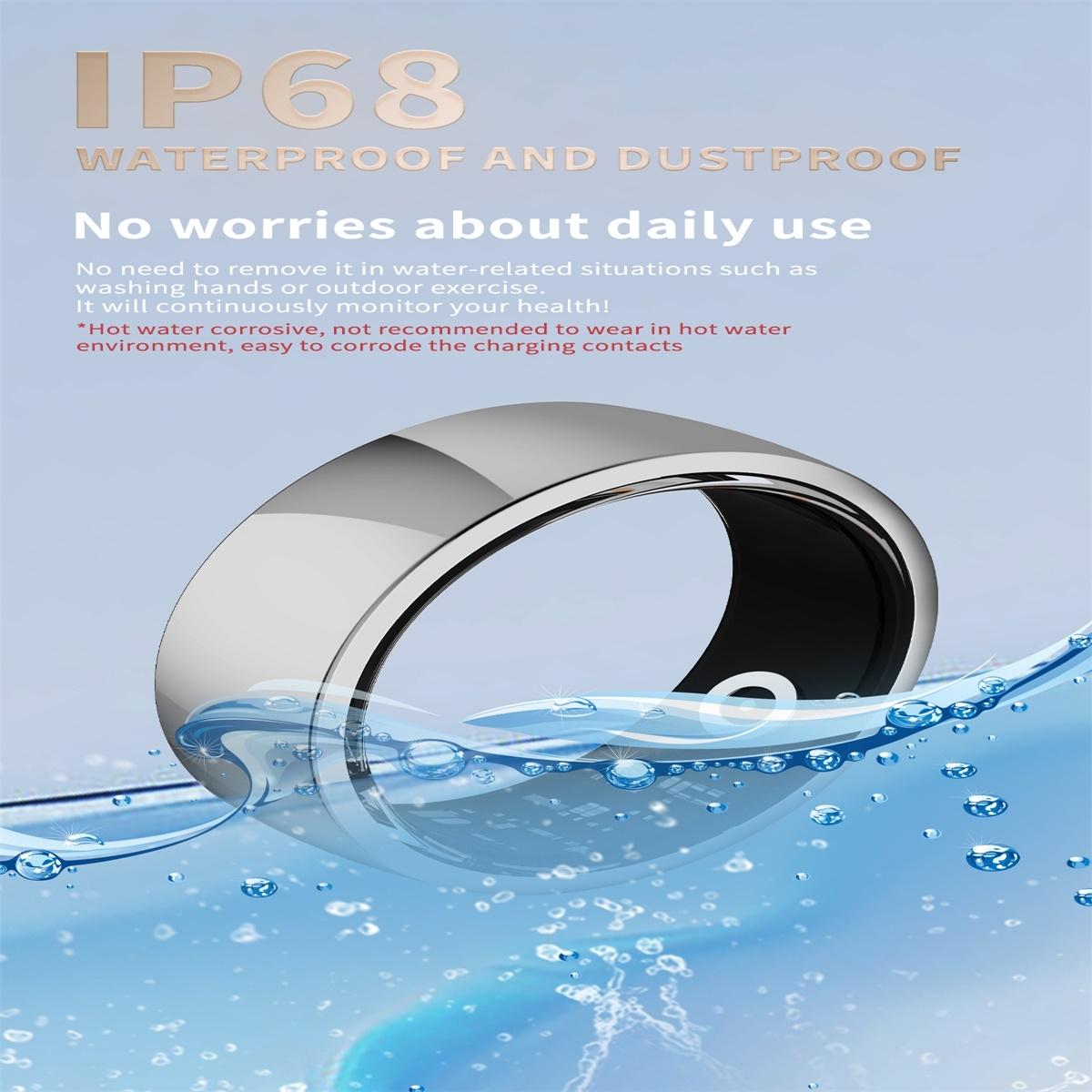 Smart Ring For Health Monitoring And Family Care Size 22 Gold