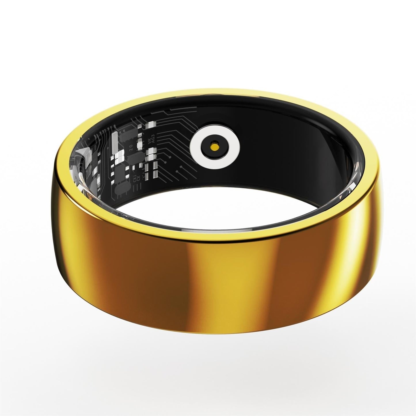 Smart Ring For Health Monitoring And Family Care Size 22 Gold