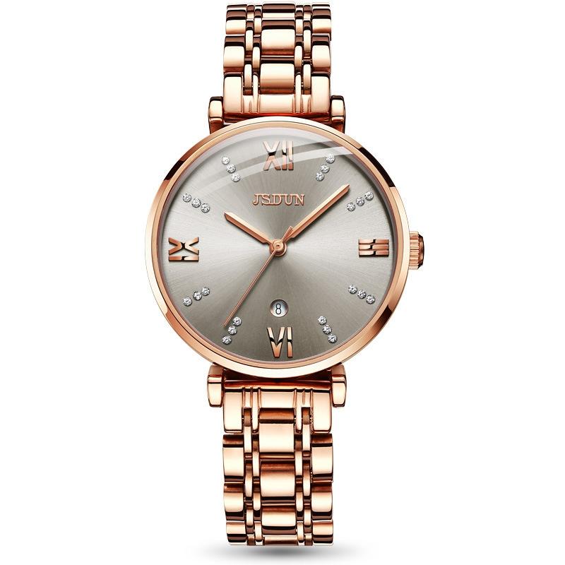 Stylish Waterproof Quartz Watch For Women Ultra Thin Design White