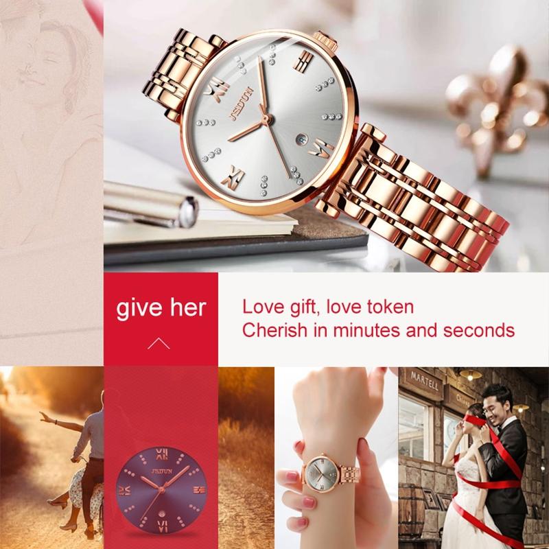 Stylish Waterproof Quartz Watch For Women Ultra Thin Design White