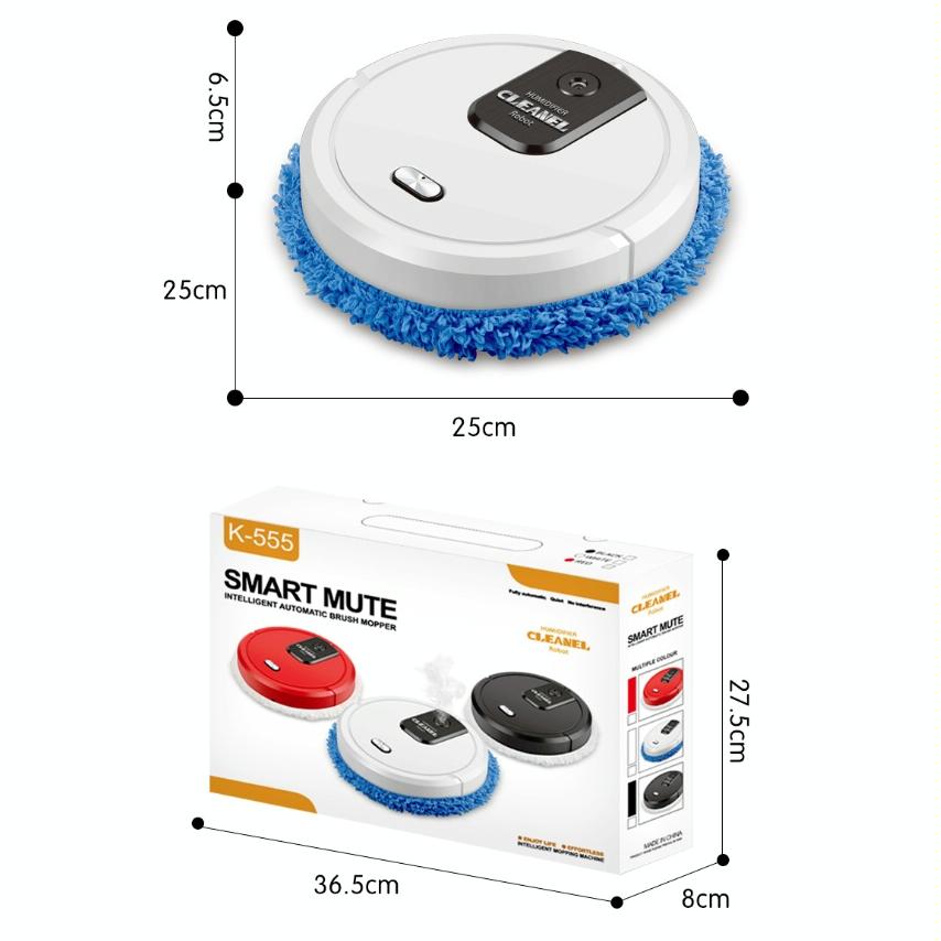 Smart Mopping Robot With Humidifier & Aroma Diffuser White