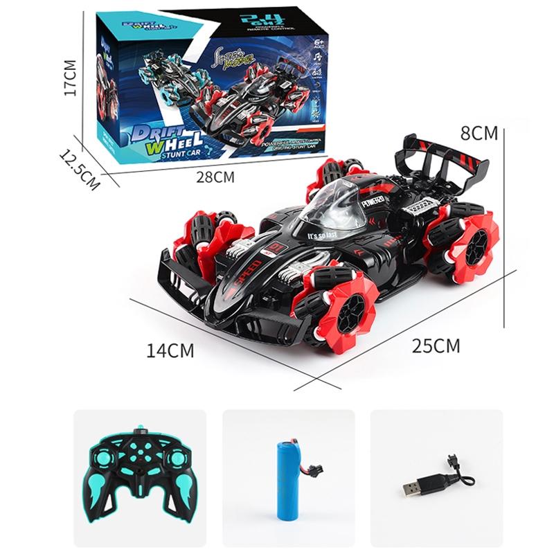 4Wd Horizontal Spray Rc Car 2.4G Remote Control F1 Red