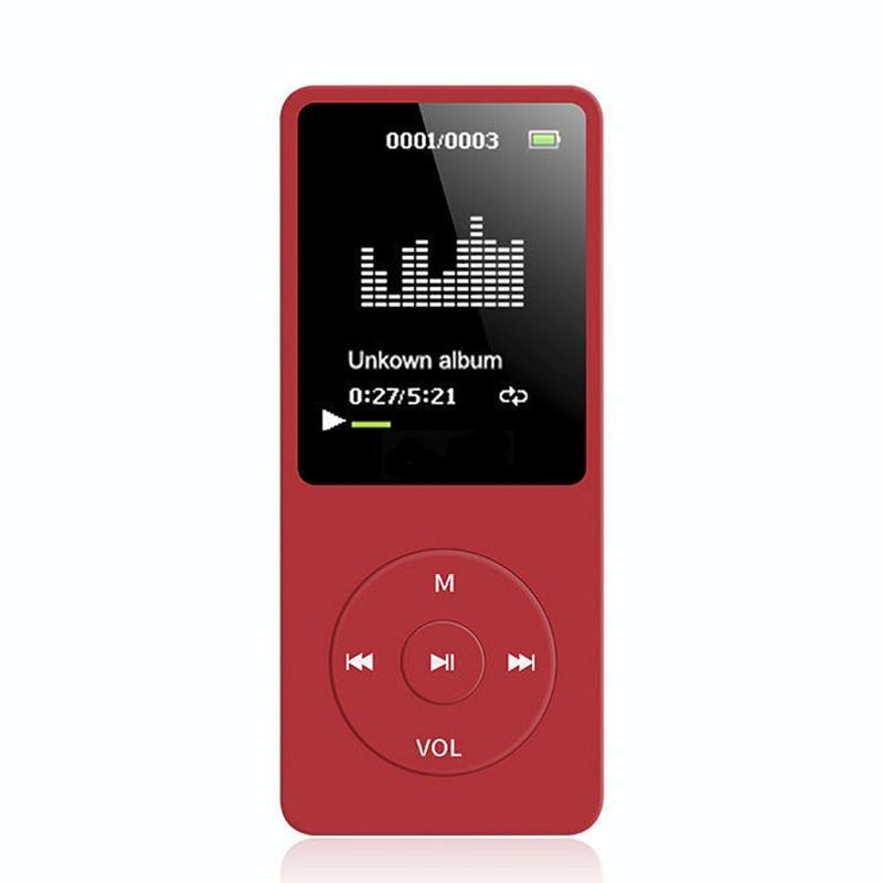 Ultra Thin Screen Mp4 Player Lossless Sound - Pink