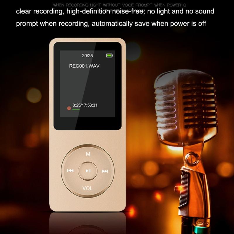 Ultra Thin Screen Mp4 Player Lossless Sound - Pink