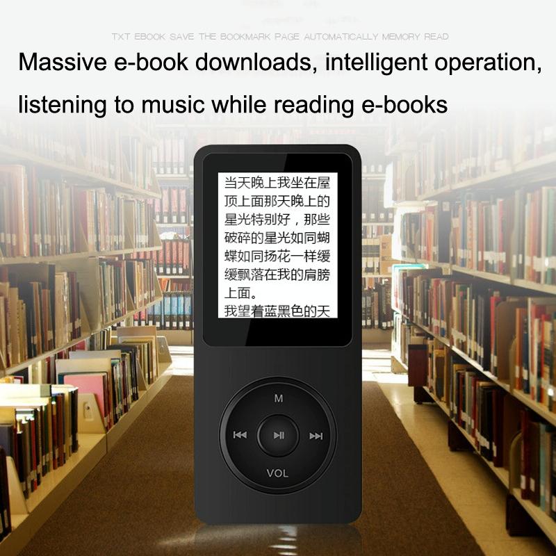 Ultra Thin Screen Mp4 Player Lossless Sound - Pink