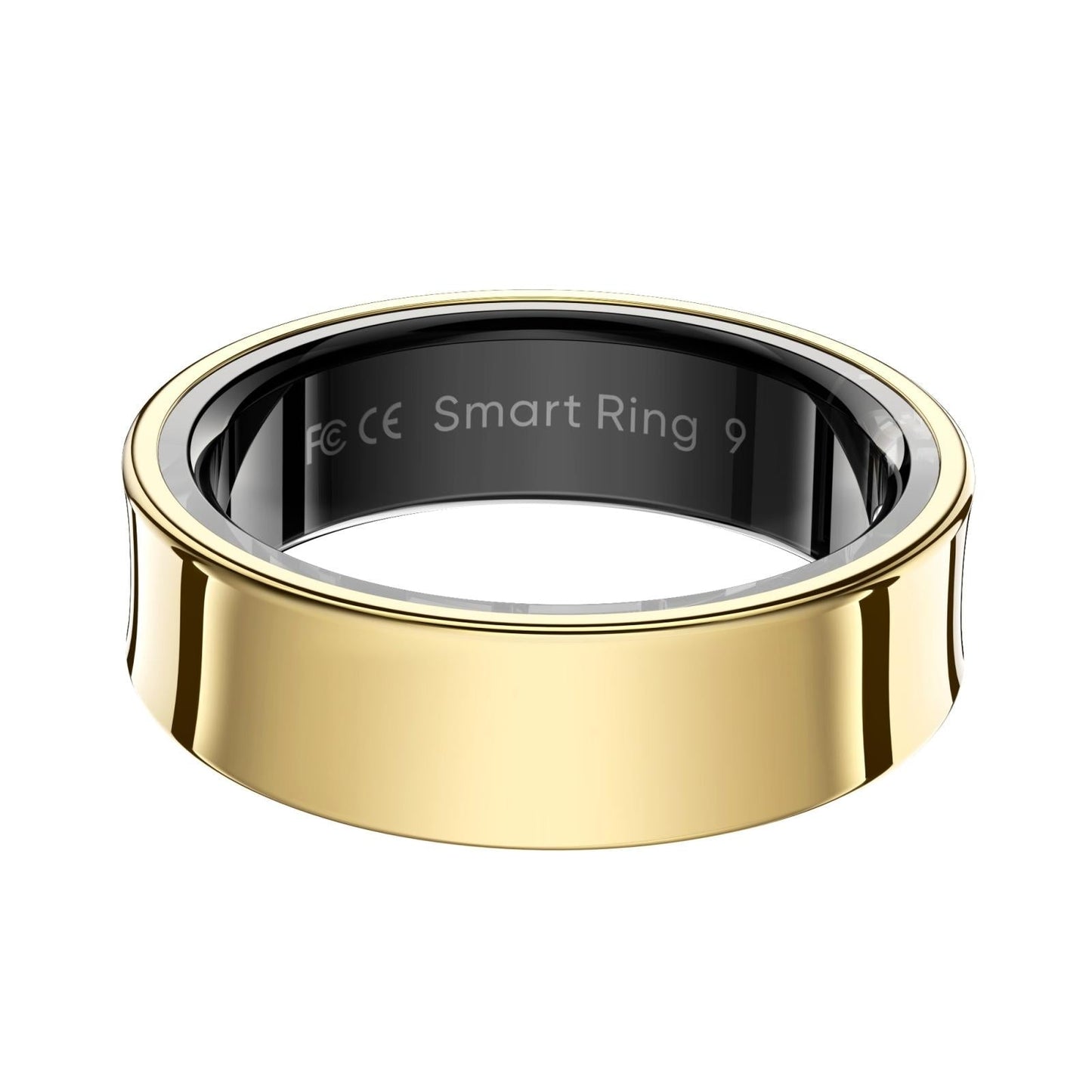 Smart Ring With Heart Rate Blood Oxygen Sleep Monitoring & Sports Modes Size 8 Gold