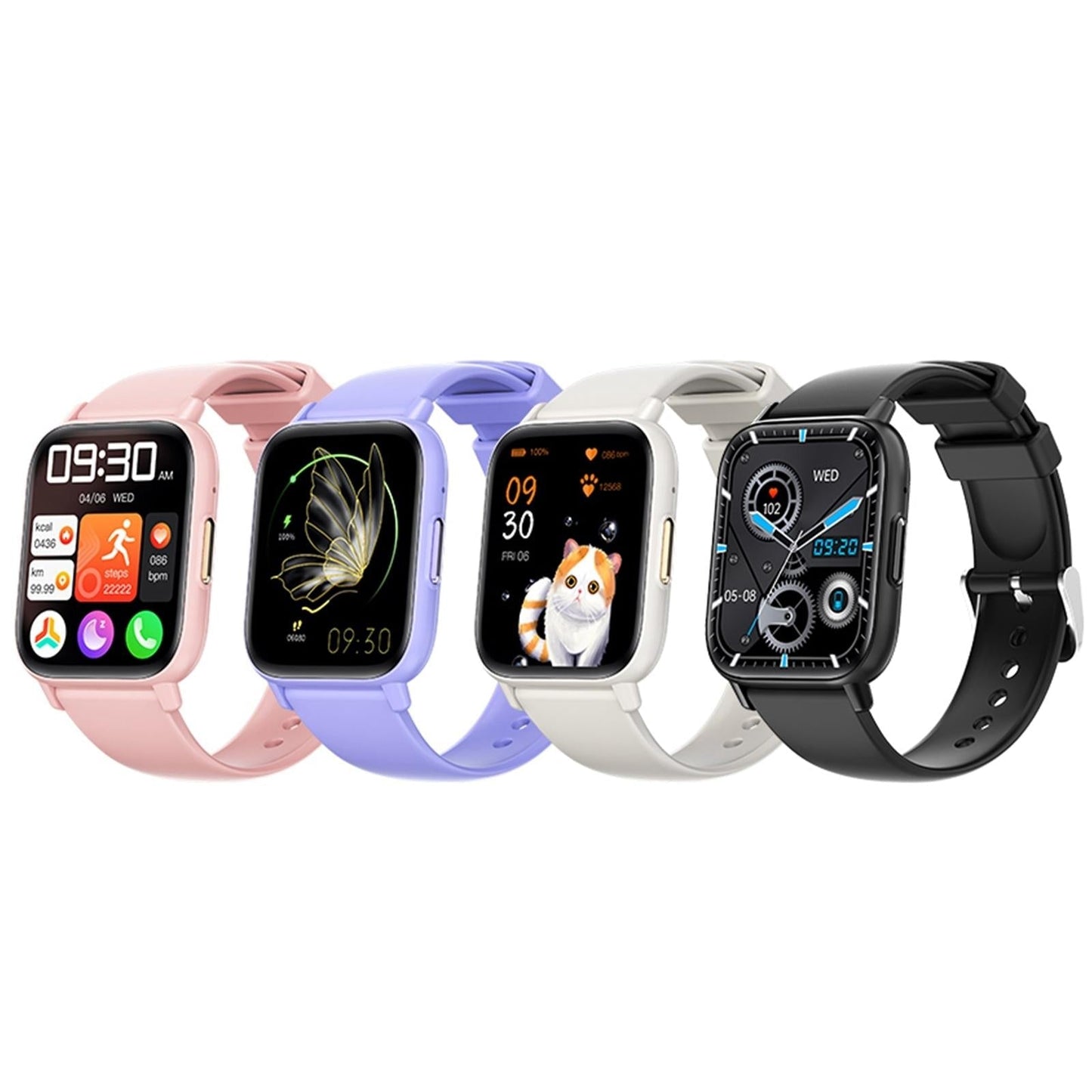 1.83 Inch Bt5.2 Smart Sport Watch With Bluetooth Call Sleep & Health Monitor Pink