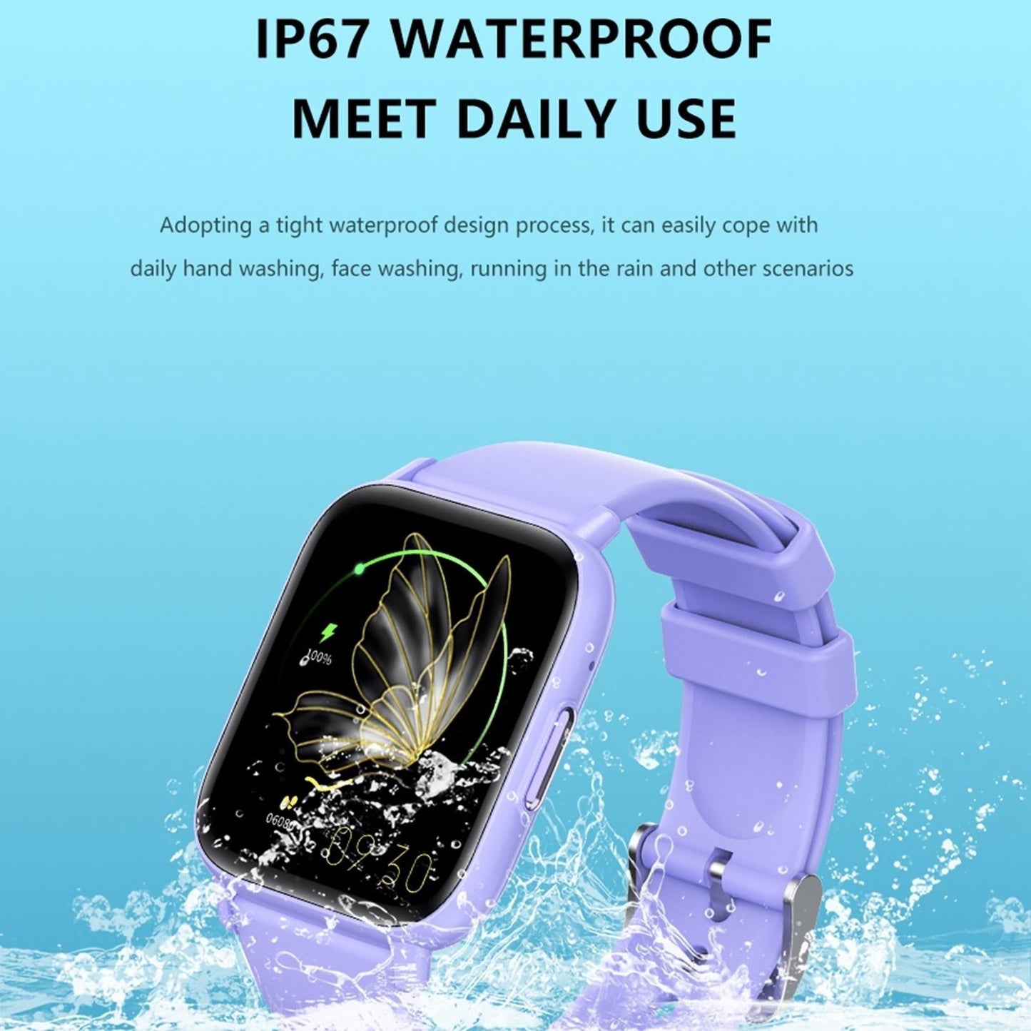 1.83 Inch Bt5.2 Smart Sport Watch With Bluetooth Call Sleep & Health Monitor Pink