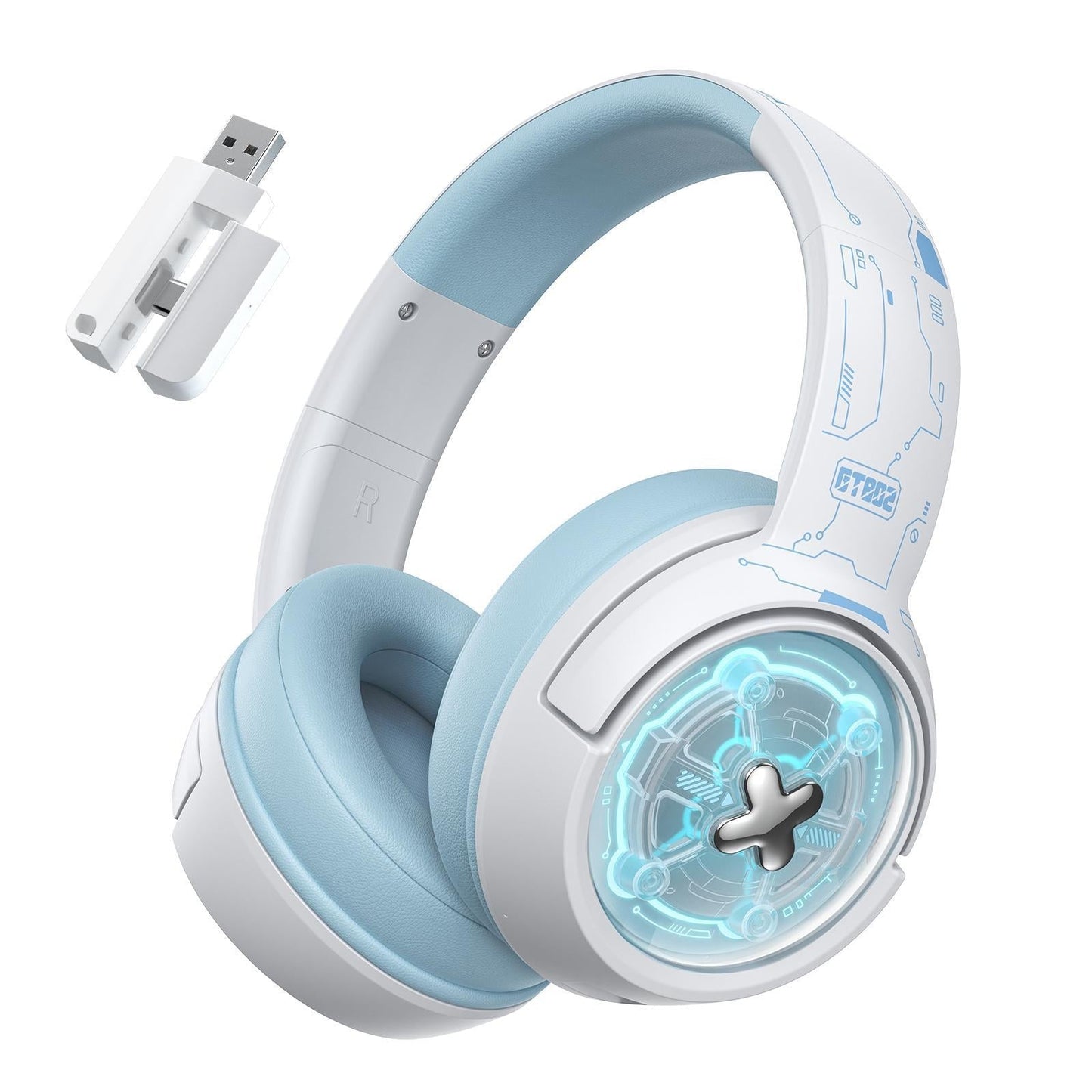 Wireless Gaming Headset Onikuma Gt802 White