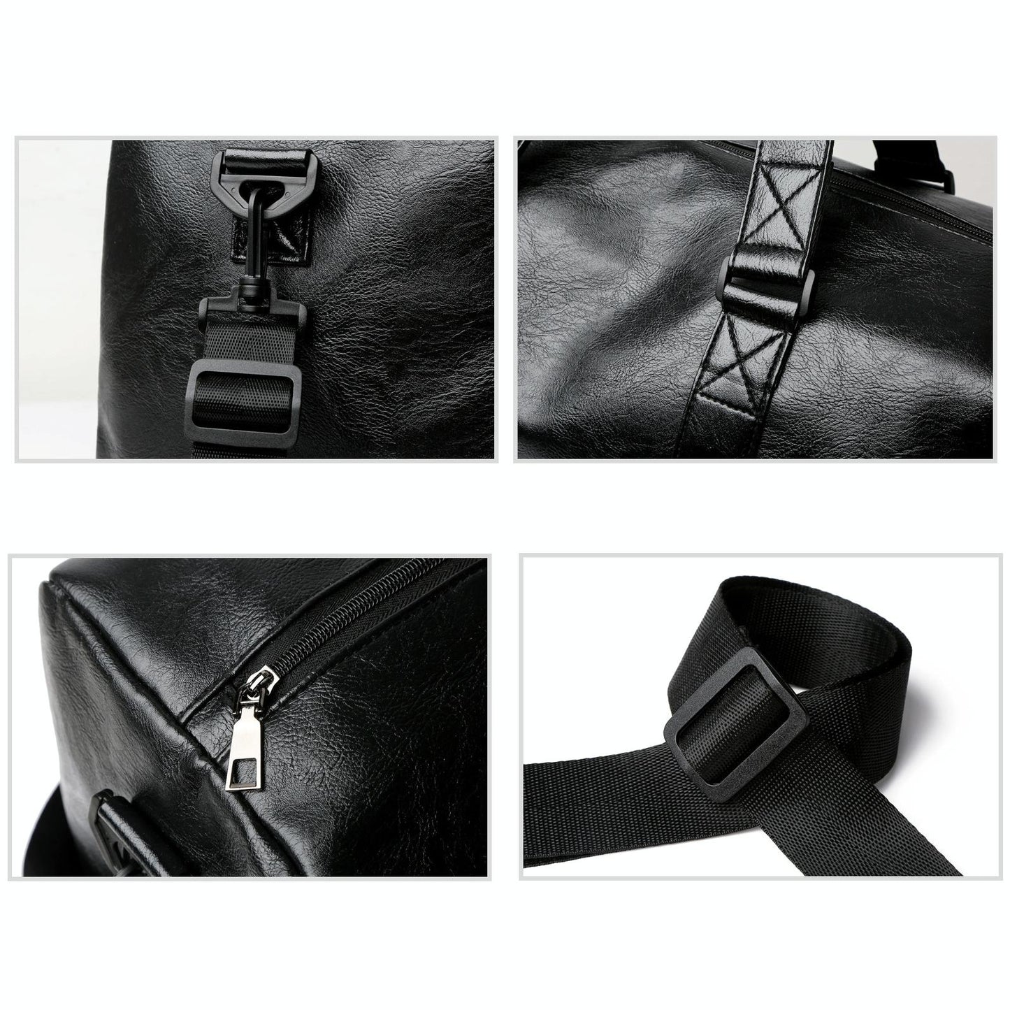 Compact Travel Bag With Shoe Storage Brown
