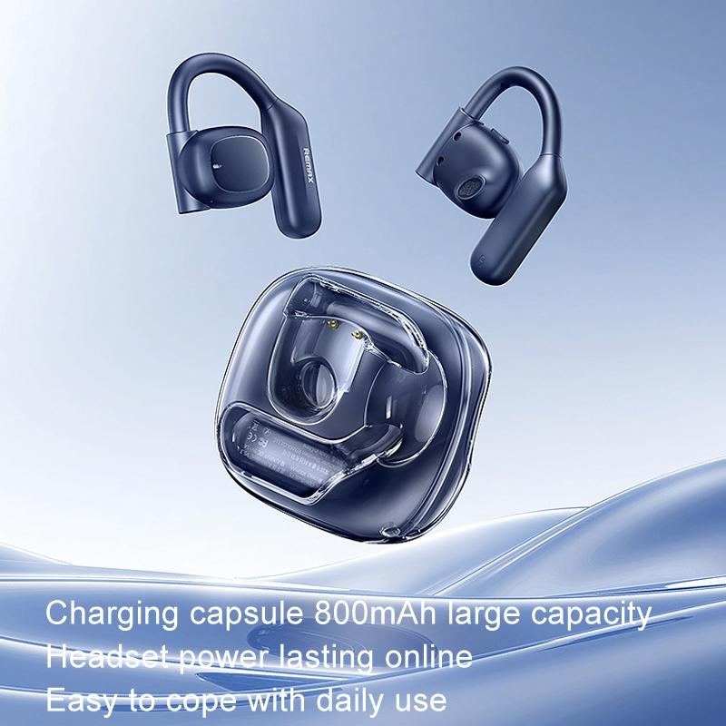 Crystal Air Conduction Bluetooth Earphones Openbuds Ows Navy