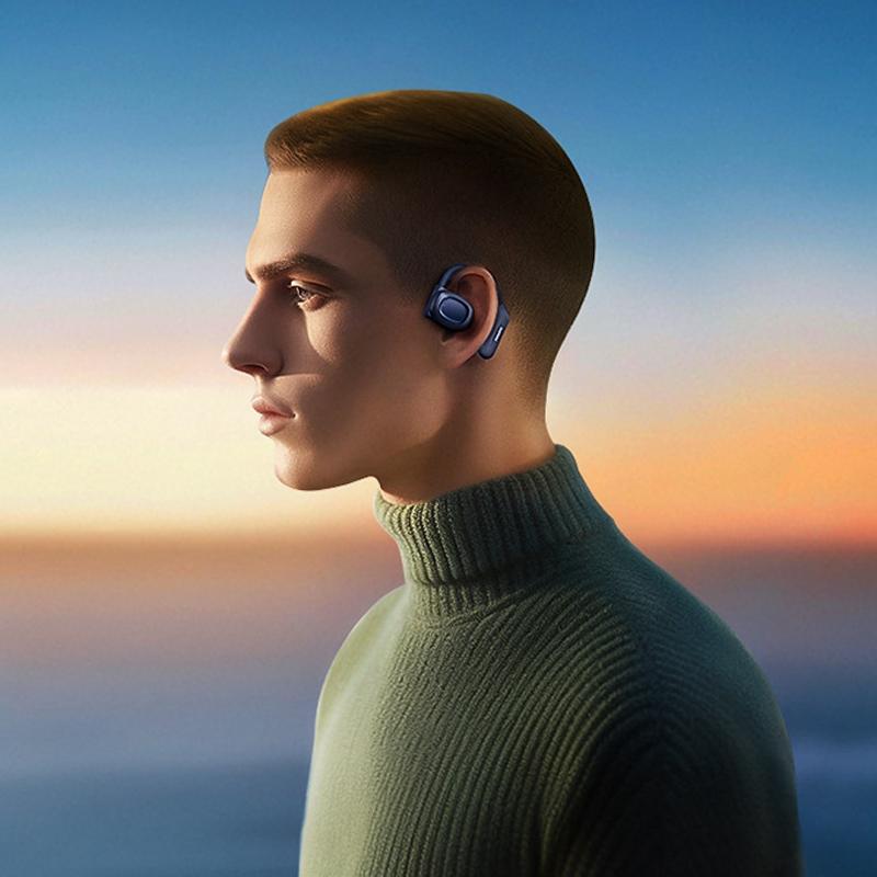 Crystal Air Conduction Bluetooth Earphones Openbuds Ows Navy