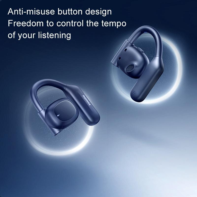 Crystal Air Conduction Bluetooth Earphones Openbuds Ows Navy