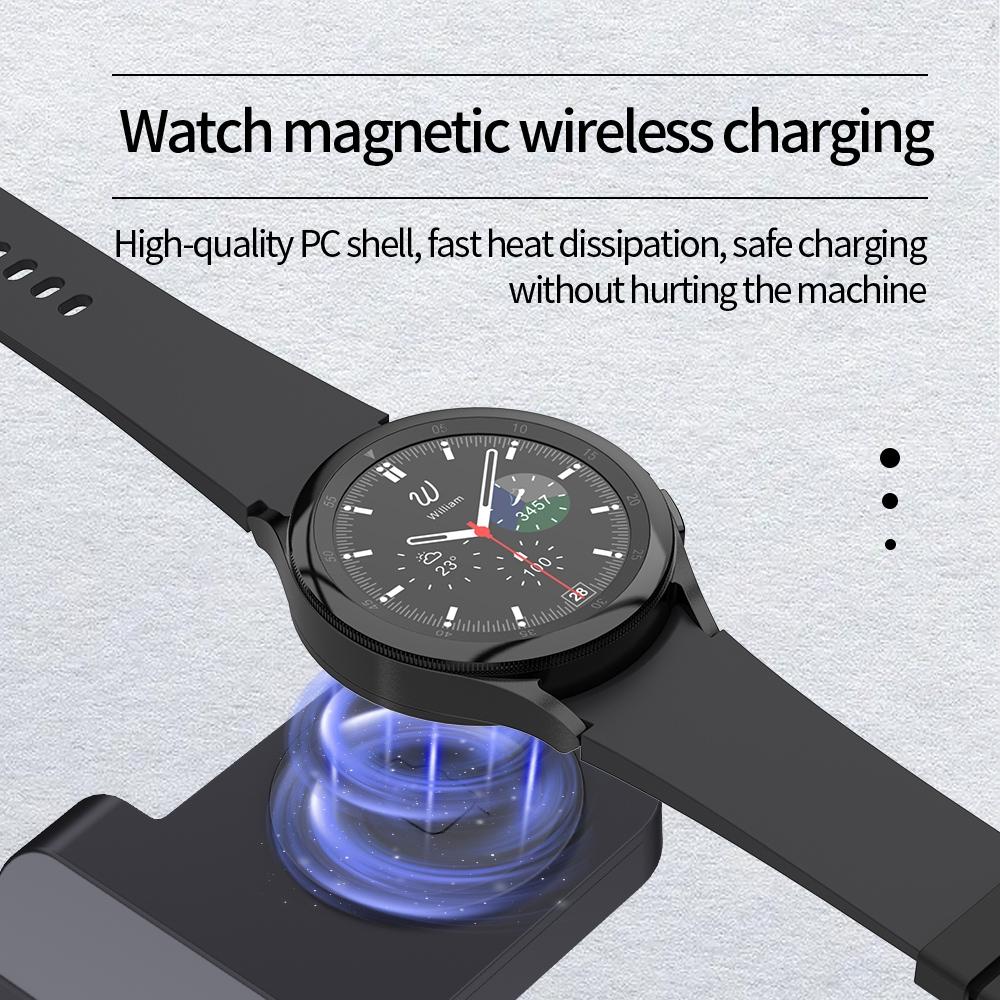18W 3 In Vertical Charging Stand For Samsung Watch And Galaxy Buds Black