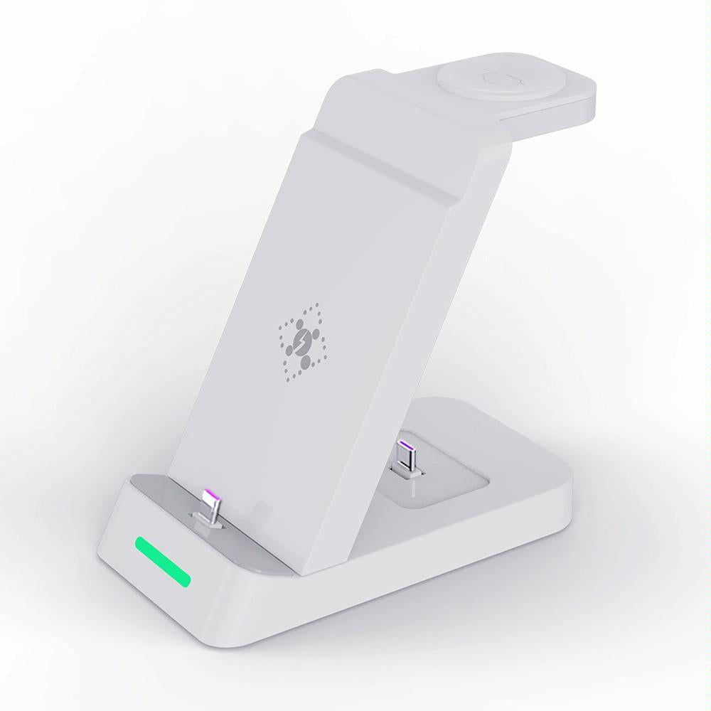 18W 3 In Vertical Charging Stand For Samsung Watch And Galaxy Buds Black