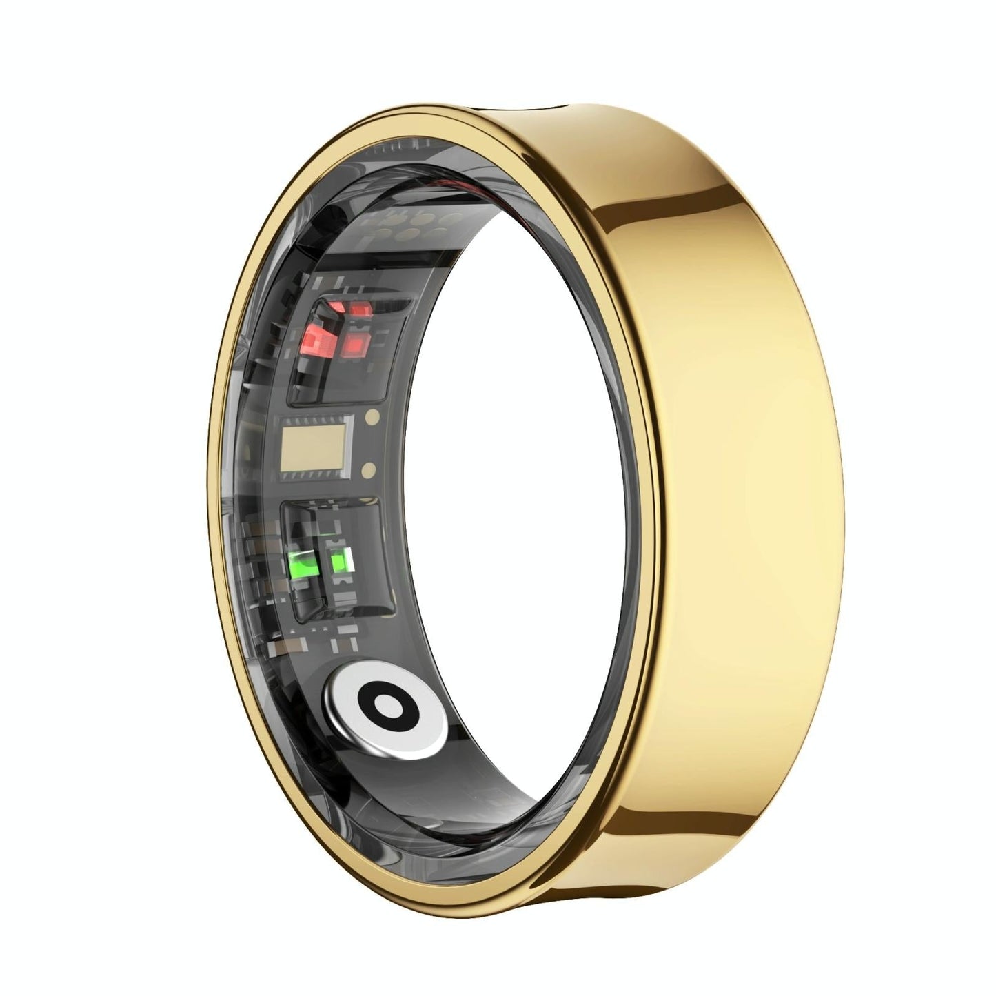 Smart Ring With Heart Rate Blood Oxygen Sleep Monitoring & Sports Modes Size 10 Gold