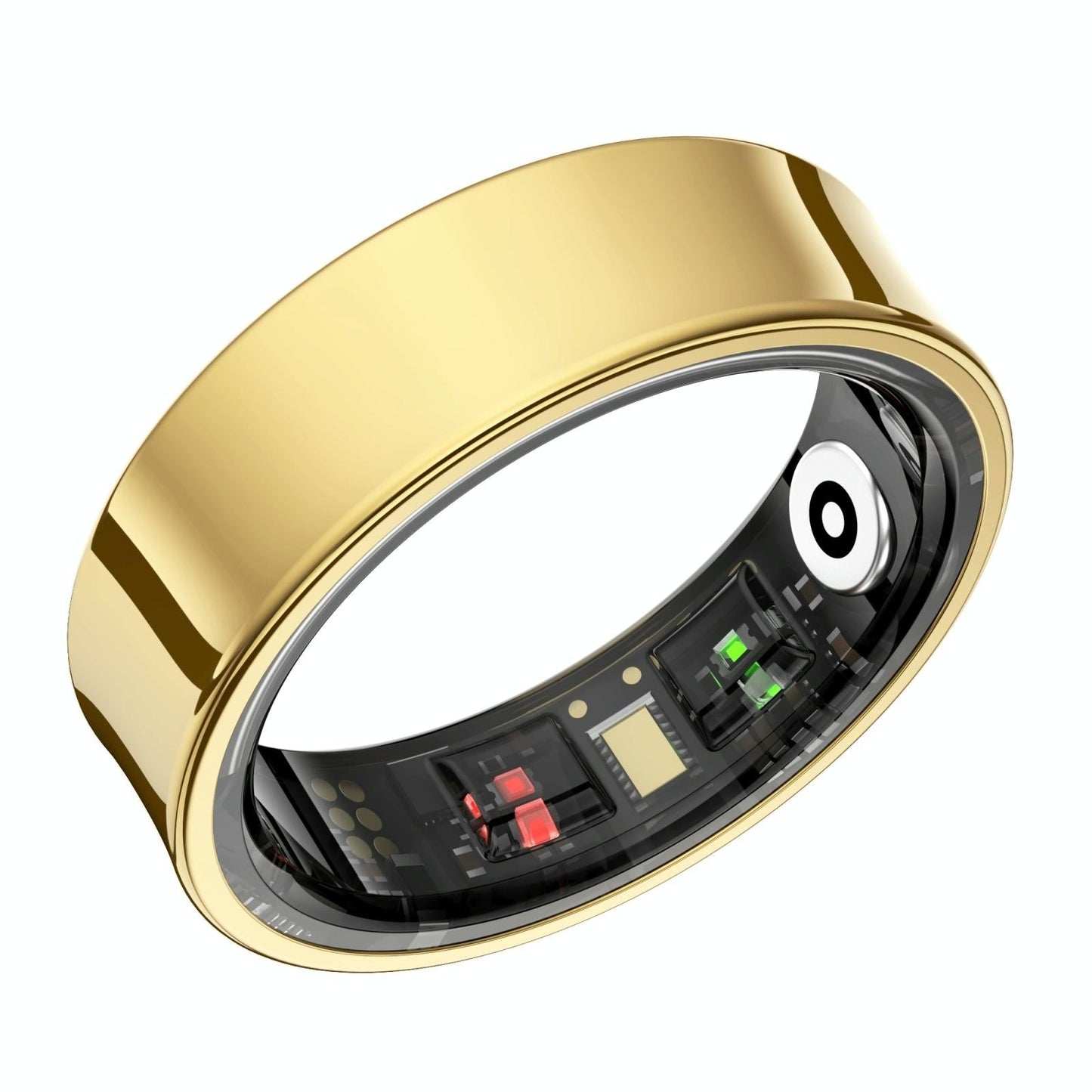 Smart Ring With Heart Rate Blood Oxygen Sleep Monitoring & Sports Modes Size 10 Gold