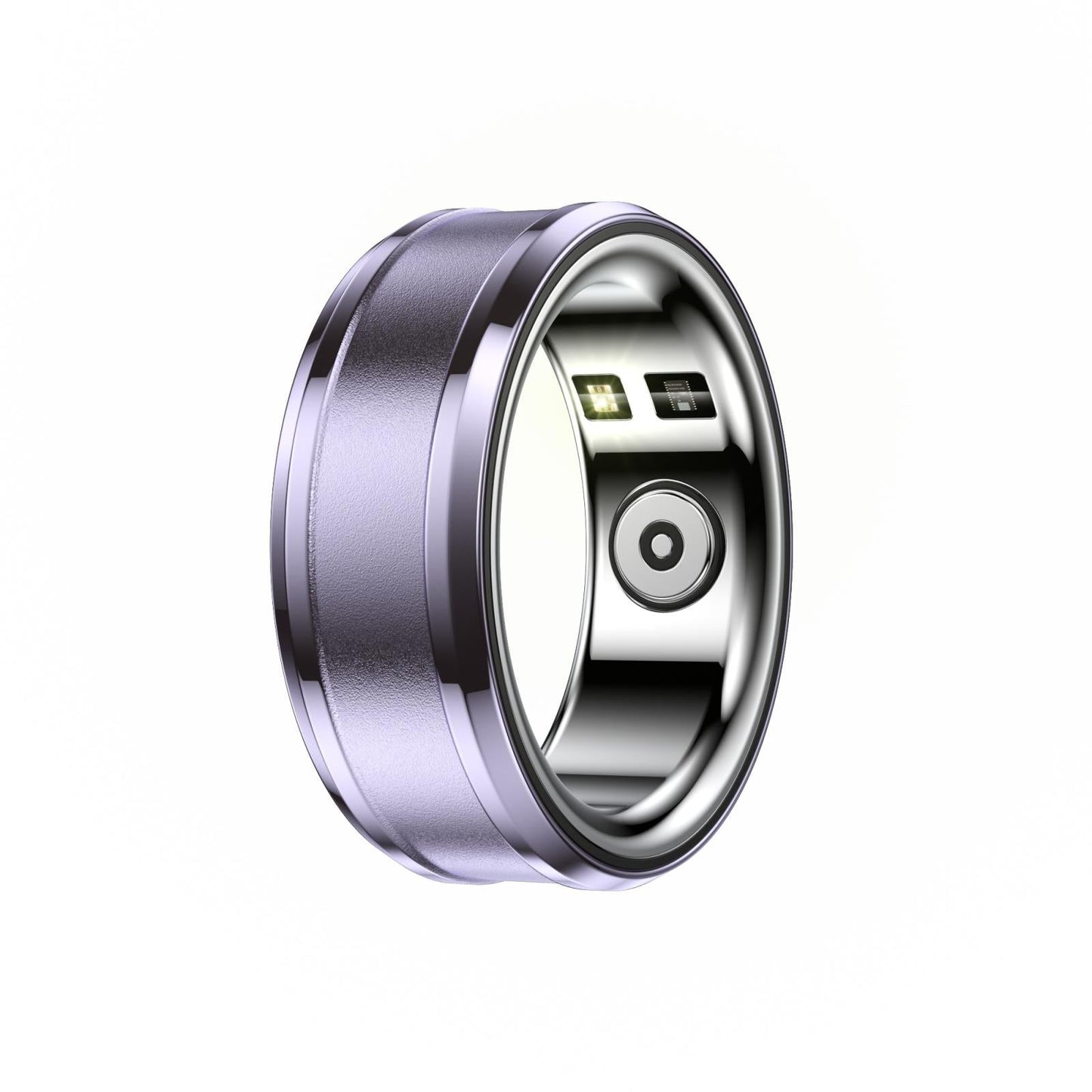 Smart Ring With Heart Rate Blood Oxygen & Sleep Monitoring Size 18 Purple