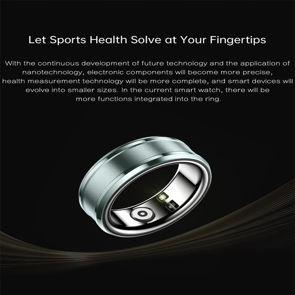 Smart Ring With Heart Rate Blood Oxygen & Sleep Monitoring Size 18 Purple