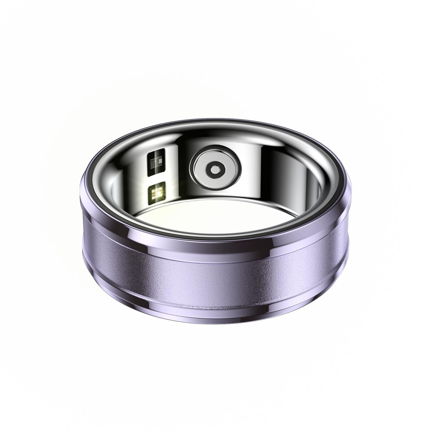 Smart Ring With Heart Rate Blood Oxygen & Sleep Monitoring Size 18 Purple